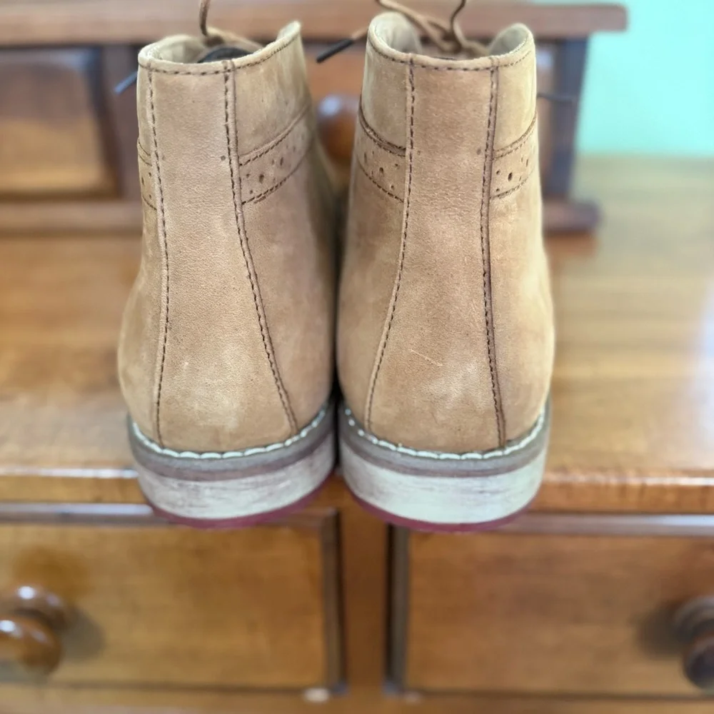 New Arkbird leather‎ suede boots chukka tan men’s 8.5 lace up oxford ankle boot